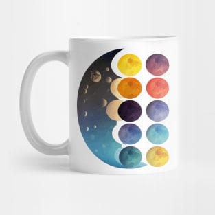 Lunar Phases Unveiled - Embrace the Dance of the Moon Mug